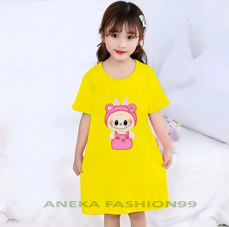 DASTER ANAK-ANAK USIA 2-13TH MOTIF LABUBU STRAWBERY 5
