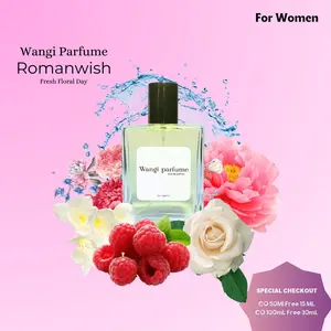 Wangi Parfum - Roman Wish - Parfum Wanita Tahan Lama dengan Aroma Bunga Mawar, Anggrek, dan Strawberry