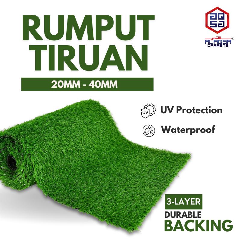 [1M X 10M] Al Aqsa Carpet Rumput Tiruan Outdoor Triple-UV EXTRA PADAT ...