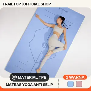 TrailTop Yoga Mat TPE Matras Olahraga Matras Yoga Anti Slip Karpet Olahraga Tebal Air Pinggang Heavy Outdoor