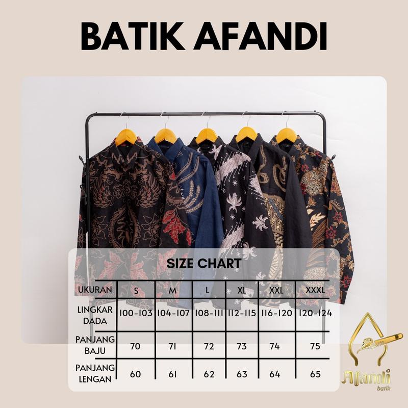 Product Introduction of Batik Afandi Motif Wibisono Kemeja Batik Slim FIT Pria SOLO Full Furing Katun PRIMISIMA Corak Lengan Panjang Nyaman 2