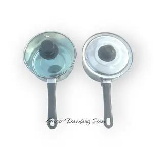 Panci Susu Stainless Steel dengan Tutup, Model UK 16cm - Alat Dapur - Kitchenware