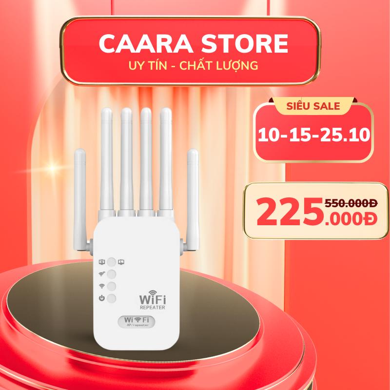 Bộ Kích Sóng Wifi 6 Râu Xuyên Tường Mạnh Tăng Sóng Wifi Tốc Độ 1800Mbps Sử Dụng Mượt Bảo Hành 12 Tháng
