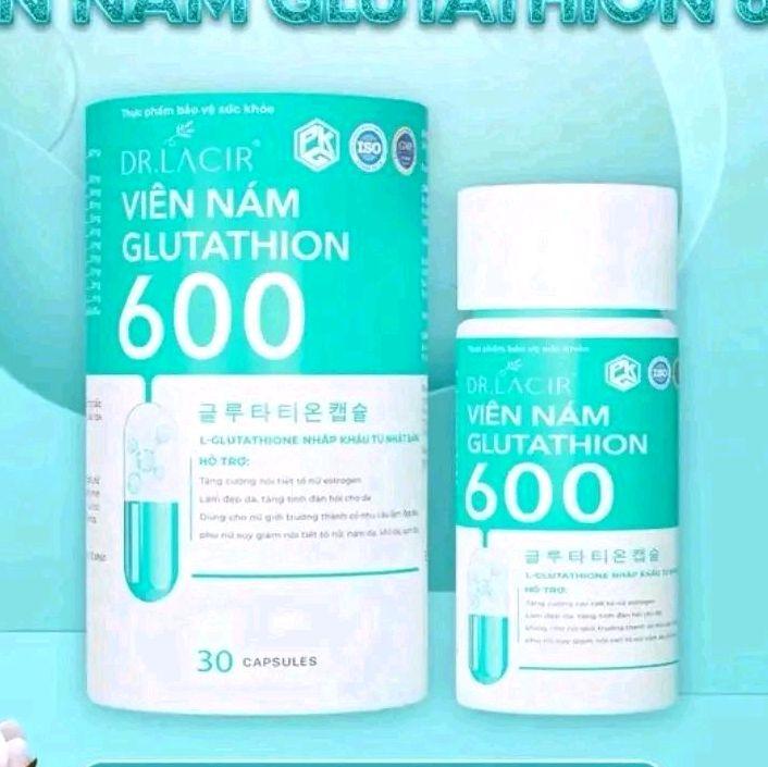 Combo 2 lọ : viên uống Glutathion 600 hỗ trợ sáng da - mờ thâm nám sam -hộp 30 viên