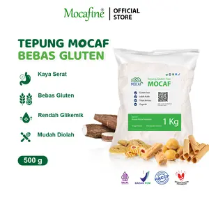 Mocafine - Tepung Mocaf Gluten Free 1kg - Tepung Singkong Organik Alami - Pengganti Terigu