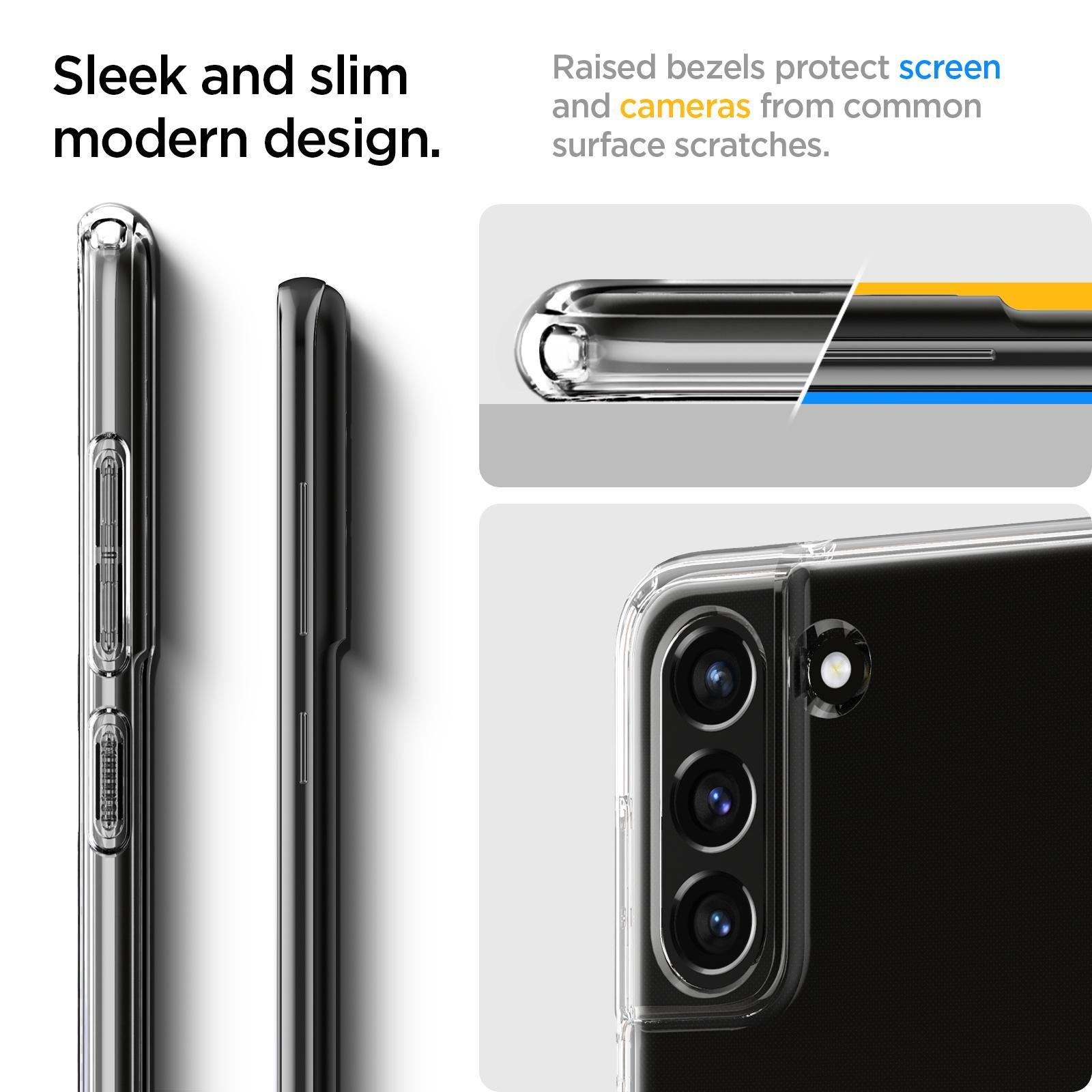 Case Samsung Galaxy S21 FE Spigen Liquid Crystal Slim Clear TPU Casing