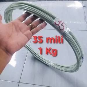 Jeruji Fiber 3,5 mm Putih 1 Kg Sangkar Kandang Layangan Dongdang Bahan Elastis Kuat Anti Patah Tahan Segala Cuaca Import Terbaru