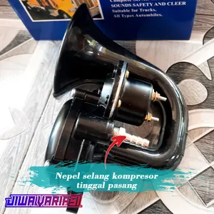 KLAKSON SCANIA VOLVO 12/24V KLAKSON ANGIN TUTUP MEMBRAN BESI