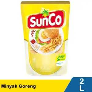 SunCo Minyak Goreng 2 Liter Kemasan Pouch Bening dengan 5x Proteksi untuk Masakan Lezat dan Aman sembako