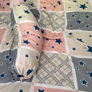 SPREI SET SARUNG BANTAL DAN SARUNG GULING MOTIF CLAUDIA BAHAN  POLIMICRO TERMURAH