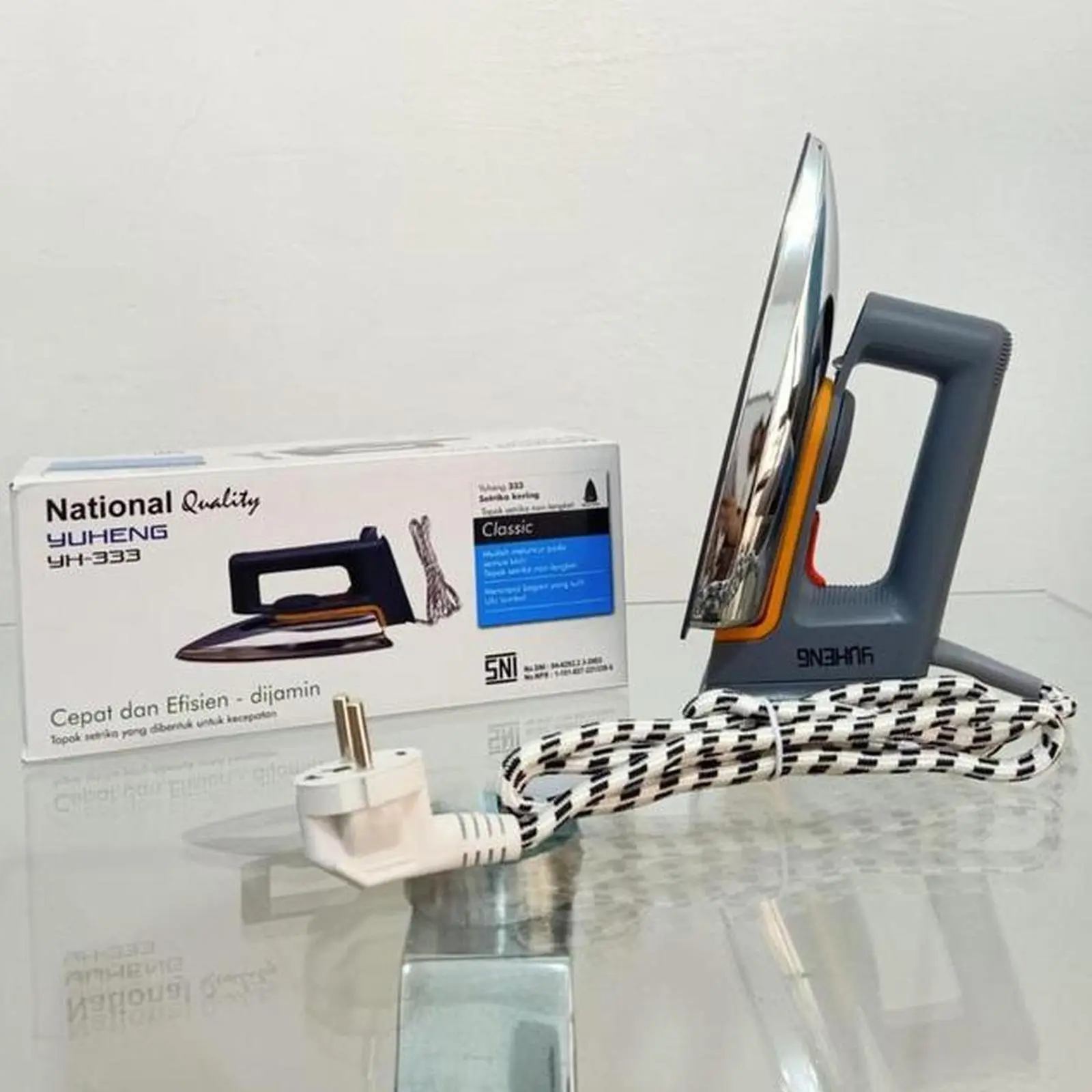 National SETRIKA YUHENG YH-333 MODEL ELEGAN PANASNYA CEPET TERMURAH ANTI LENGKET Kualitas Terbaik