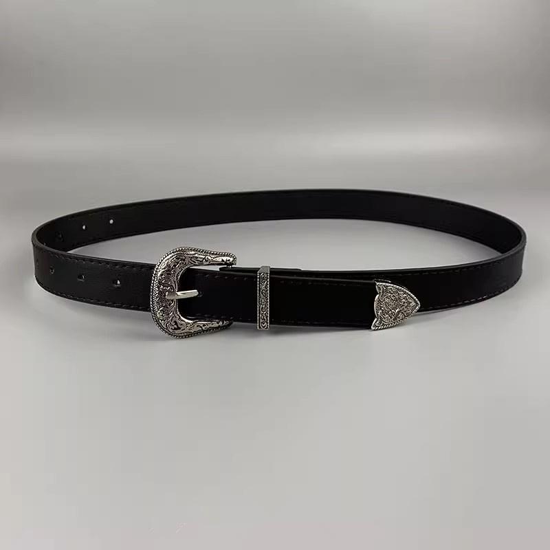  Thắt Lưng Màu Đen Thời Trang Và Cổ Điển Xu Hướng Cá Tính Dễ Phối Đồ Cho Nam Và Nữ Phong Cách Đường Phố Thường Ngày Hip-Hop Phụ Kiện 