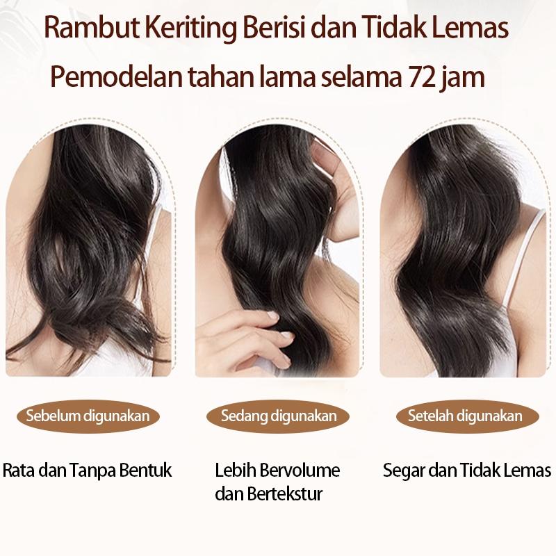Rambut Keriting Elastin300ml cury hair cream Melembabkan Tidak lengket Kurangi rambut kusut 3