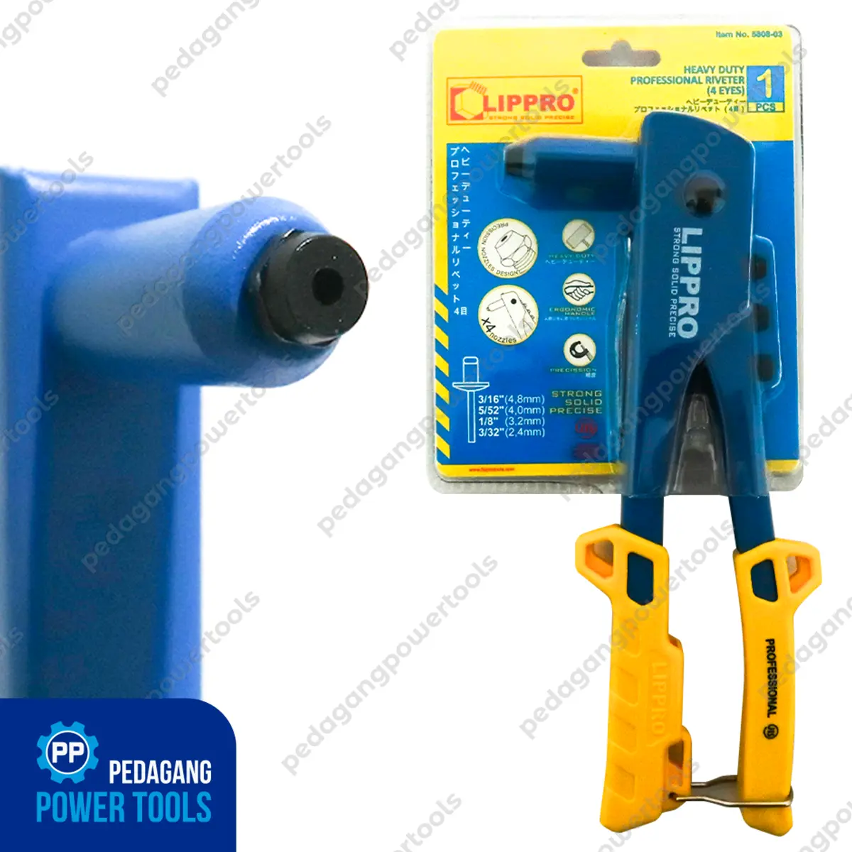LIPPRO 03 TANG RIVET RIPET ALUMINIUM HAND RIVETER TEMBAKAN PAKU BLIND