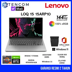 Lenovo LOQ 15 Ryzen 7 7335Hs 16GB 512GB SSD RTX3050 6GB 15.6 FHD Windows 11