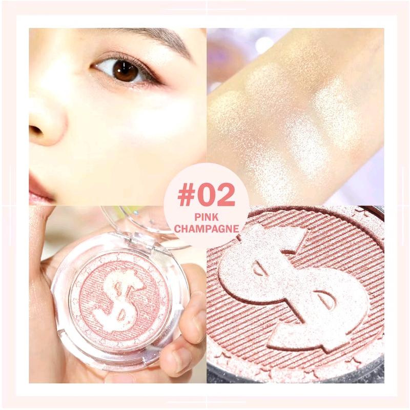 BNB Barenbliss Highlighter Rich Girl In Area - 02 Pink Champagne dengan Tekstur Micro-Smooth - Kosmetik, Bronzer 2