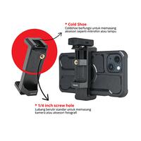 Gambar Takara PH-06 Back to Back Easy Use Phone Holder with Cold Shoe for Smartphone Android/iPhone iOS Devices dari Matrix Camera Kota Administrasi Jakarta Barat 2 Tokopedia