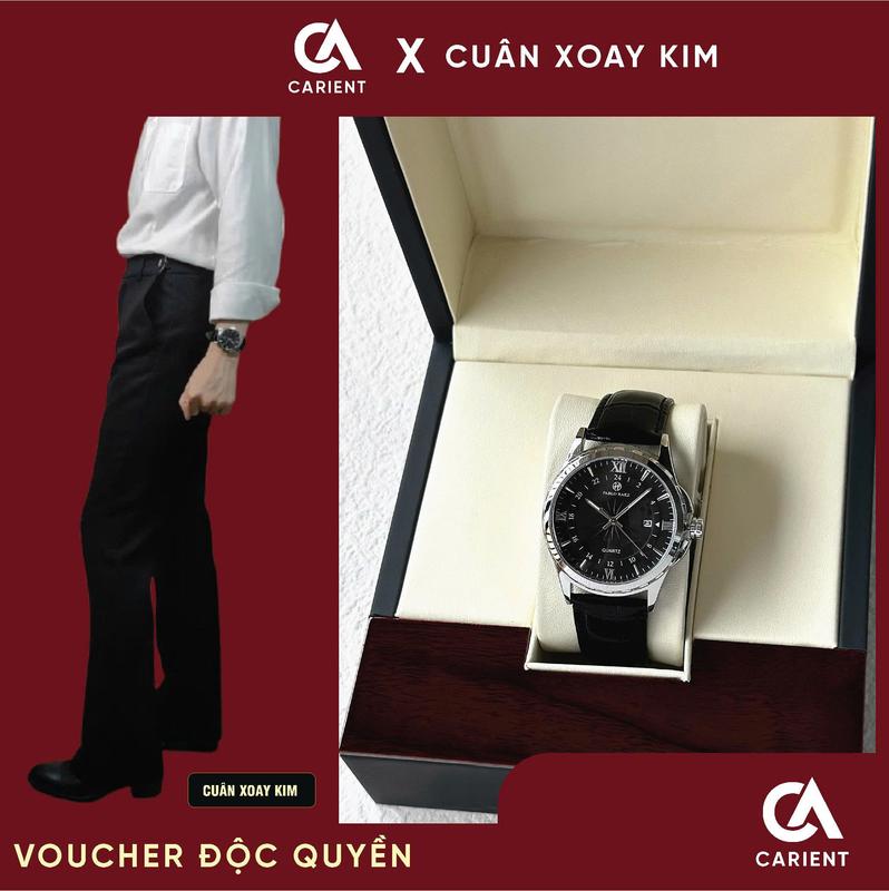 CARIENT x CUÂN XOAY KIM Đồng hồ nam cao cấp PABLO RAEZ U850 chống nước sang trọng lịch sự CARIENT