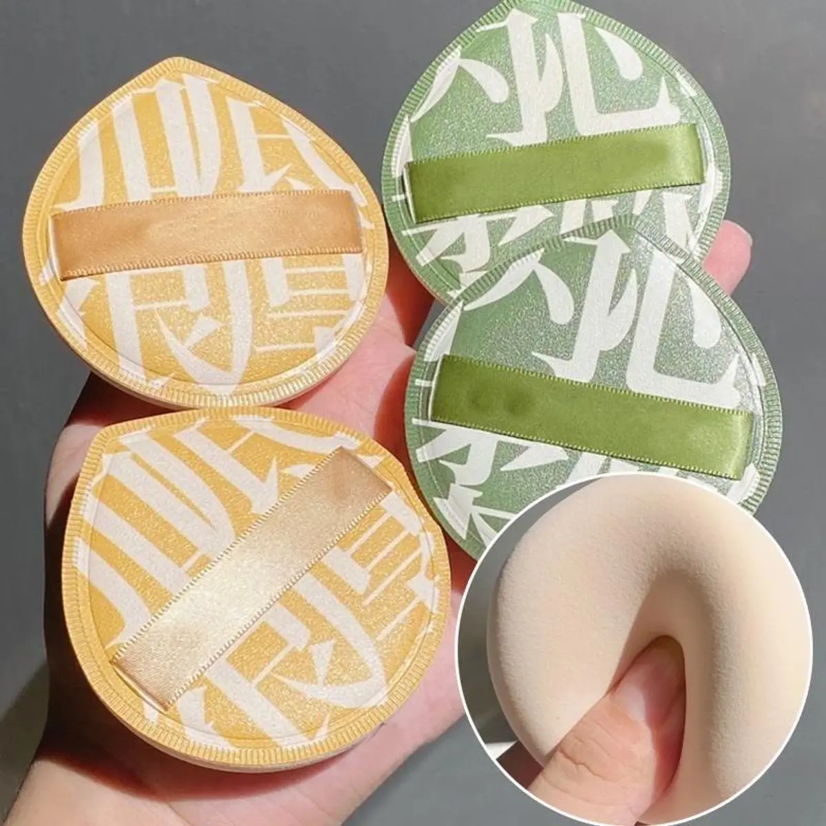 COMBO 10 Bông Mút Tán Nền Trang Điểm Size Lớn Nội Địa Trung