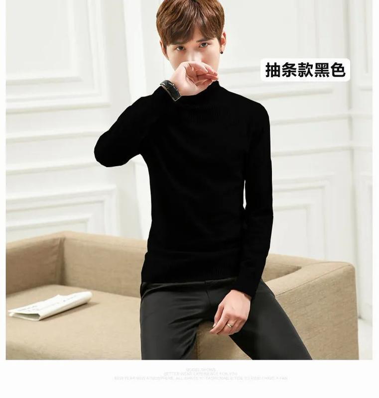 Product Introduction of เสื้อสเวตเตอร์คอเต่า เสื้อถักแขนยาวผู้ชาย คอปก ทรงสลิมฟิต เหมาะสำหรับฤดูใบไม้ร่วง เสื้อกั๊ก 12
