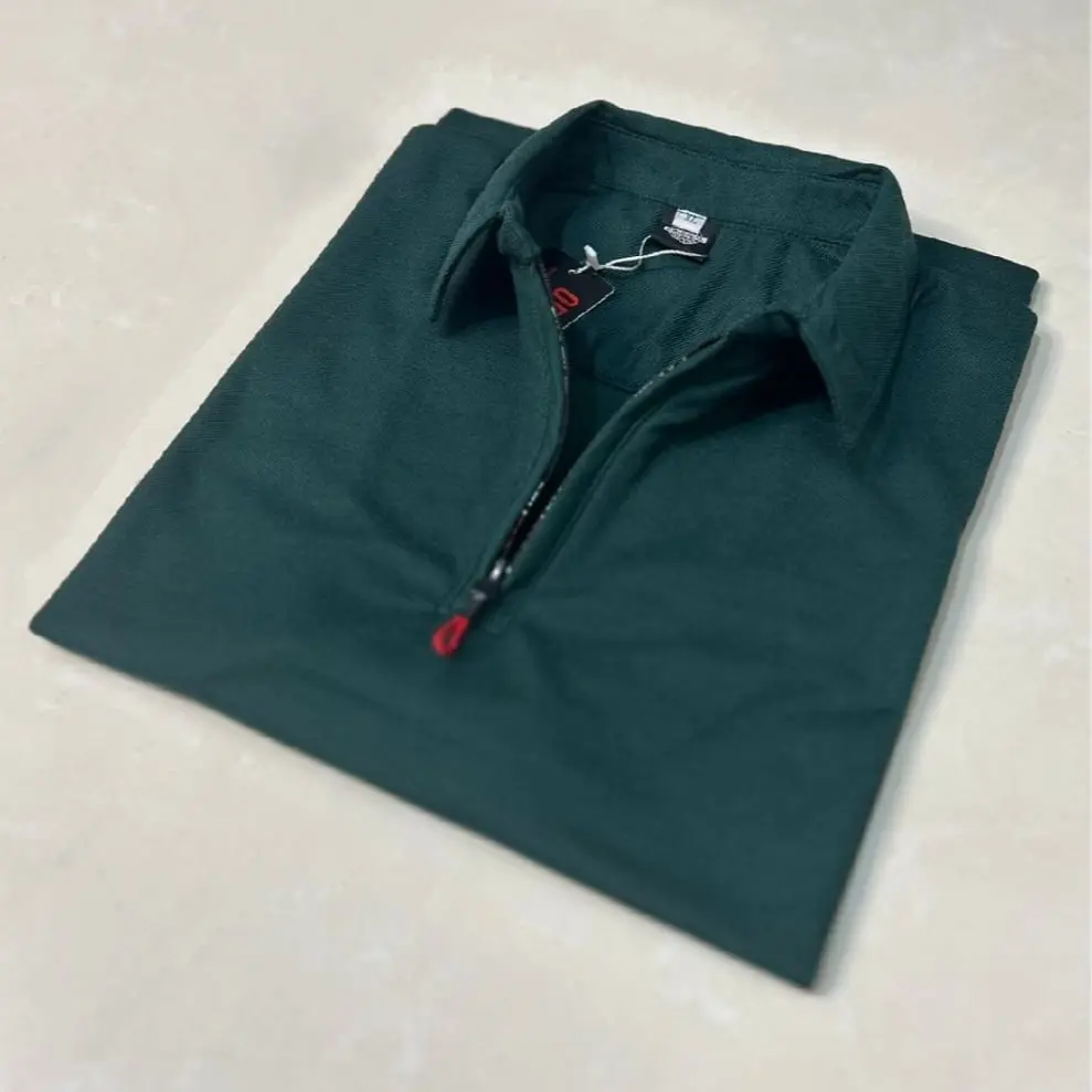 Baju Kaos Kerah ZIPER pria dewasa resleting terbaru