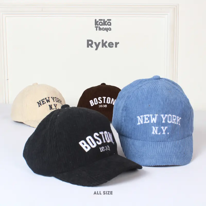 KAKATHAYA Ryker Topi Anak Laki Laki Topi Corduroy Anak 1-8 Tahun 0
