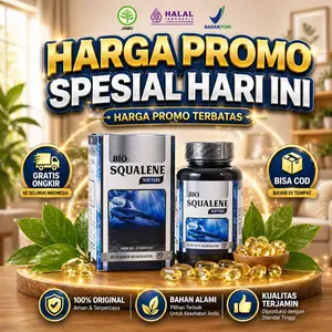 BIO SQUALENE - Untuk Nyeri Lutut Kaku Sendi Kaku Sakit Saat Ditekuk Cedera Lutut Peradangan Sendi Sakit Pinggang Sakit Tulang Ekor Pelumas Sendi Pengapuran Sendi Lutut Bengkak Osteoporosis Kebas Kesemutan Nyeri Otot