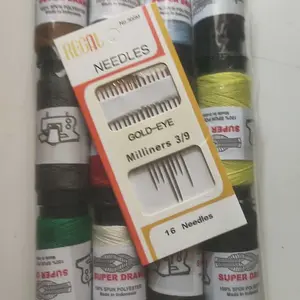 Benang jahit set benang+jarum paket lengkap