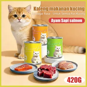 OYISl Kaleng kucing Makanan Kucing Basah Animal Wet Food Kucing Murah Meriah Creamy Treats Kucing Besar Snack Peliharaan Snack Kucing Cocok untuk Semua Jenis Kucing
