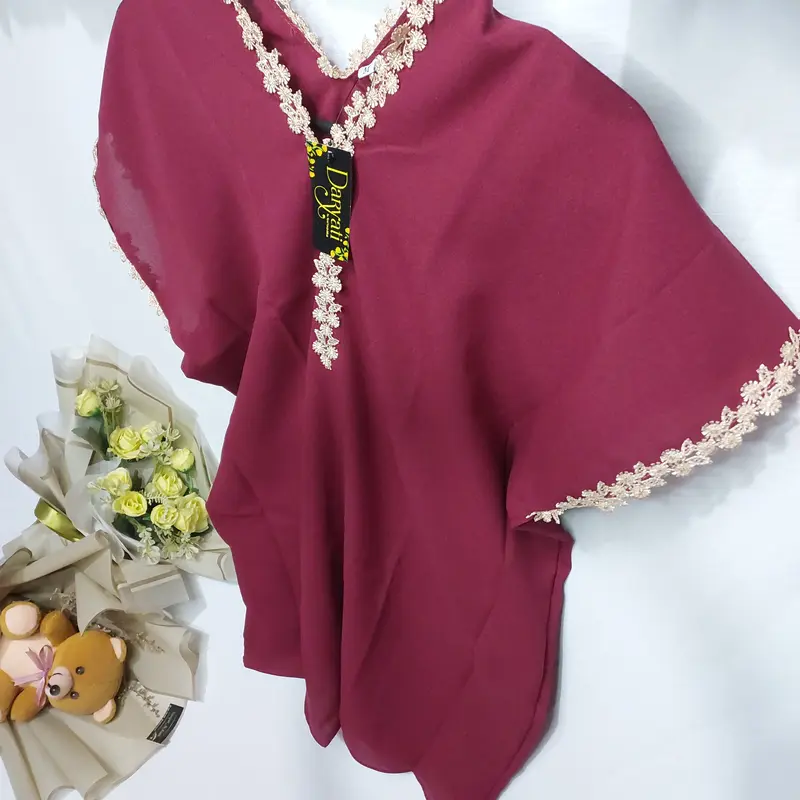 Fashion Anak Viral Kekinian Kaftan Anak Perempuan Usia 1-9 Tahun Cantik Lembut Panjang Nyaman Gamis Muslim 4