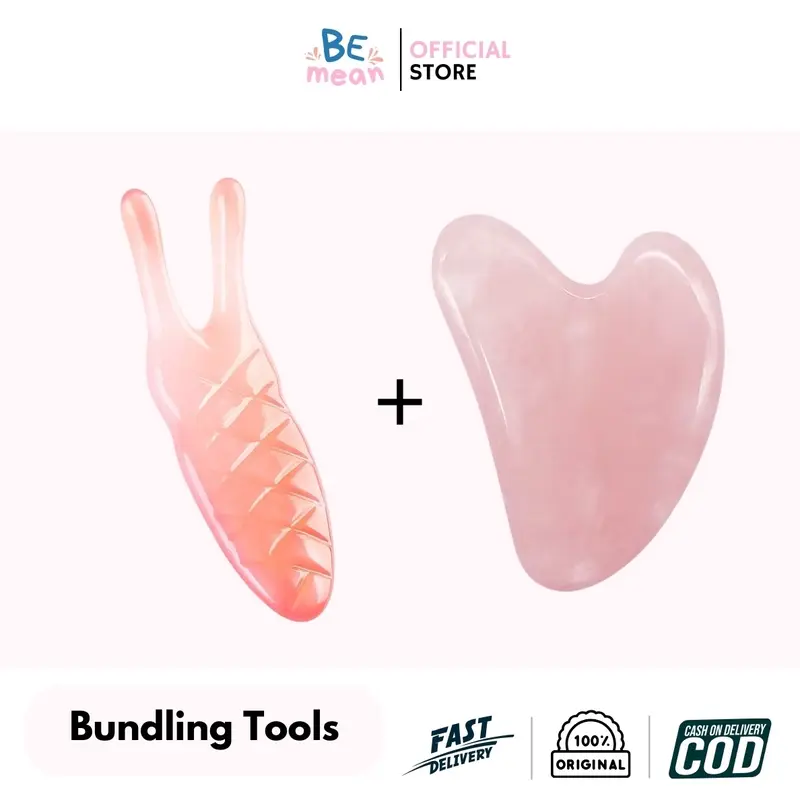 BeMean - 2 [PRODUK] Lebih Hemat! | Resin Guasha Stone & Gua Sha Alat Pijat Hidung Pemancung Hidung Perawatan Wajah Terapi Muka (STOK TERBATAS) 0