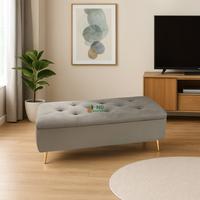 Gambar ND Decoration - Bench Storage Sofa Penyimpanan Minimalis Modern Box Multifungsi Aesthetic Beludru - Grey dari ND Decoration Kab. Bogor 3 Tokopedia