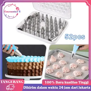 Spuit Kue 52pcs/Set Spuit Mawar Spuit Kue Import Spuit Butter Cream
