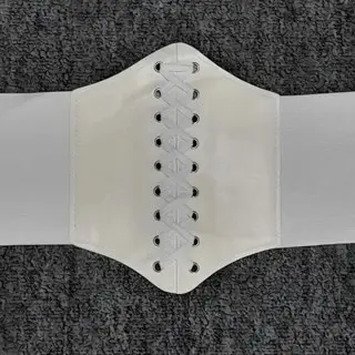 Korset Belt Wanita Girdle Waist Wide Korean Style Sabuk Tali Strap Hitam Aksesoris Karet 7