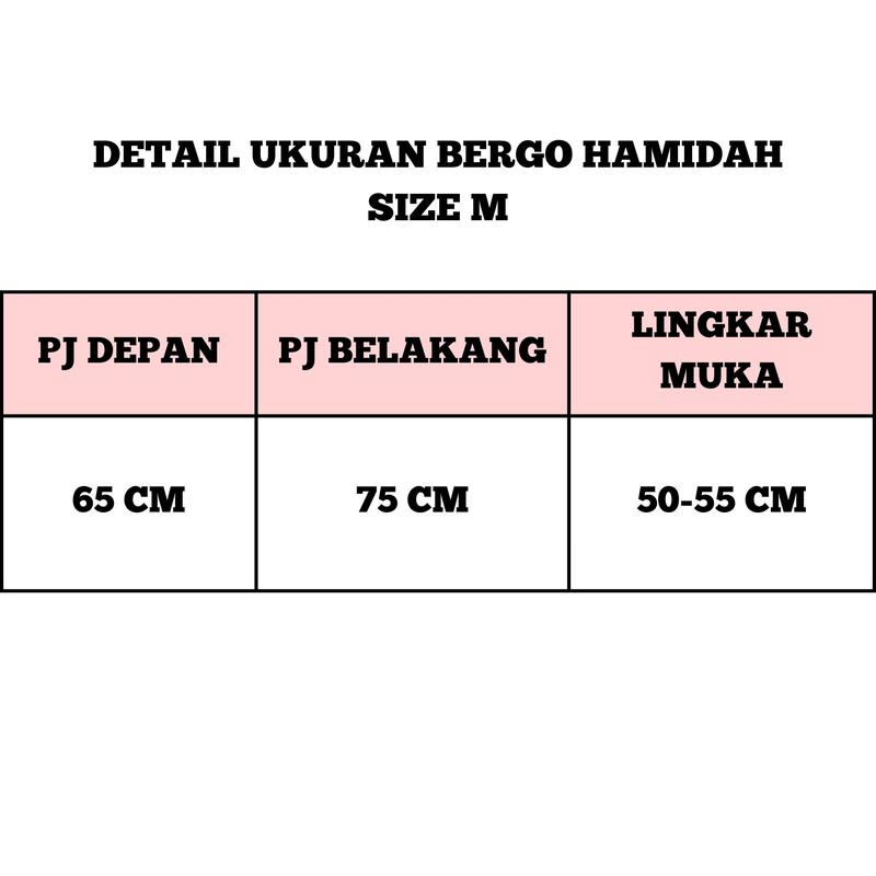 Product Introduction of Hijab Bergo Hamidah Label Gold Size M Hijab Instan Bahan Jersey Jilbab Instan Nutup Dada 0