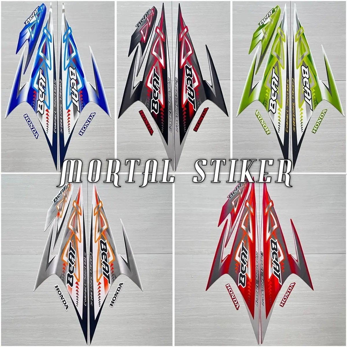 STIKER STRIPING LIS LES BODY MOTOR BEAT KARBU 2012 2013