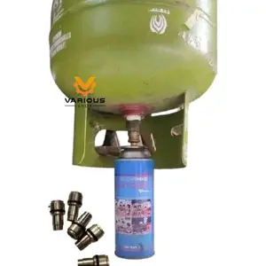 Hi-Cook Alat Transfer Gas LPG ke Kaleng Portable Refill Simpel Model Kuningan untuk Camping Mudah Digunakan dan Praktis