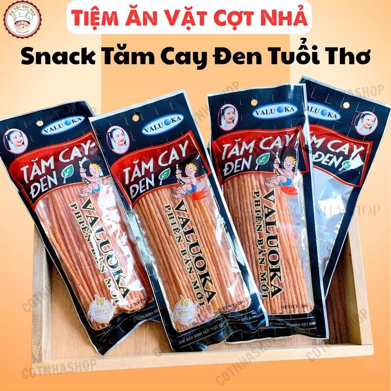 Combo snack tăm cay đen bim que cay đen Aluowa đồ ăn vặt cổng trường gói 20g đồ ăn vặt đồ ăn vặt 1k