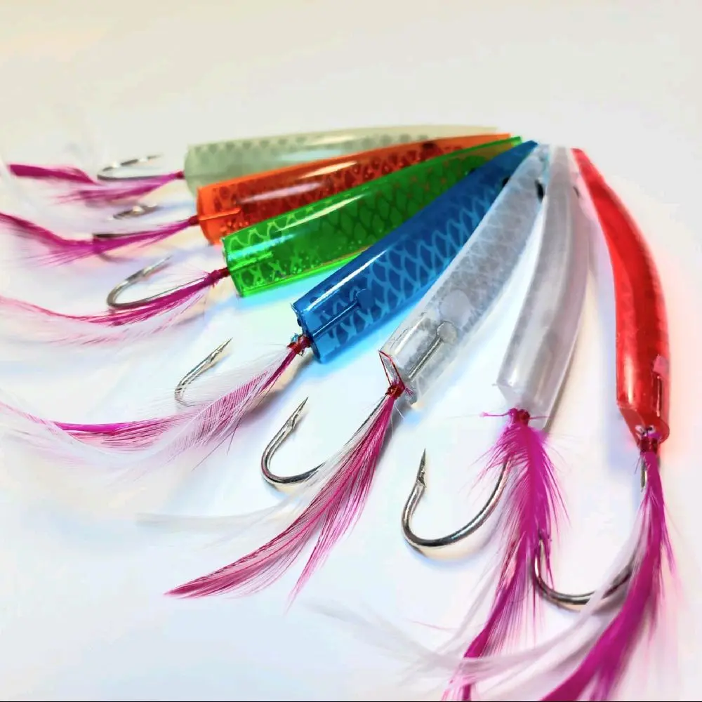 bira bira fishing hook Birage Baitholder TDE Single | Bent Ringed Eye | BR20BH3200 catching Sabiki rigs by The Mighty Fish Tackle Company 50Packs Hooks Sabiki Feather Lure
