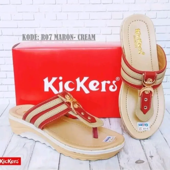 sendal jepit wedges wanita kickers sandal japit perempuan sandal cewek japit wejes 4
