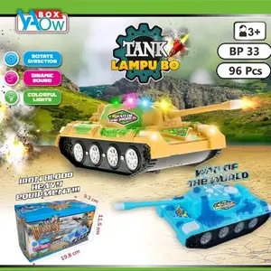 Mainan Anak Mobil Tank Warrior Militer Battery Light & Sound LED BP33
