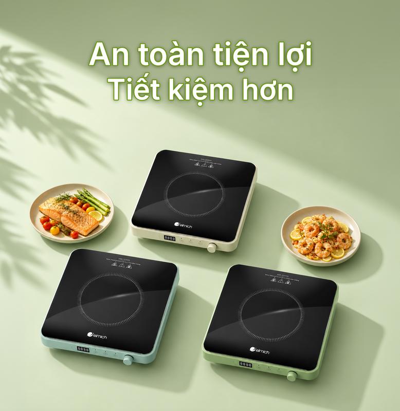 Tặng Chảo - Bếp điện từ Elmich ICE 3879