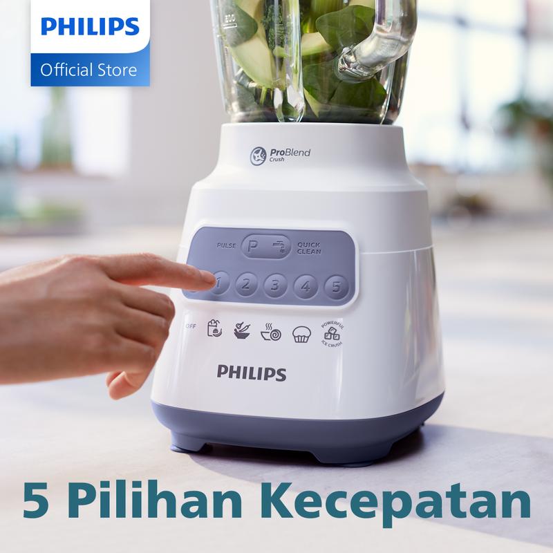 Philips Blender 5000 Series 2L Glass - HR2222/00, blender juicer, blender serbaguna, blender terbaik, blender bumbu philips 7