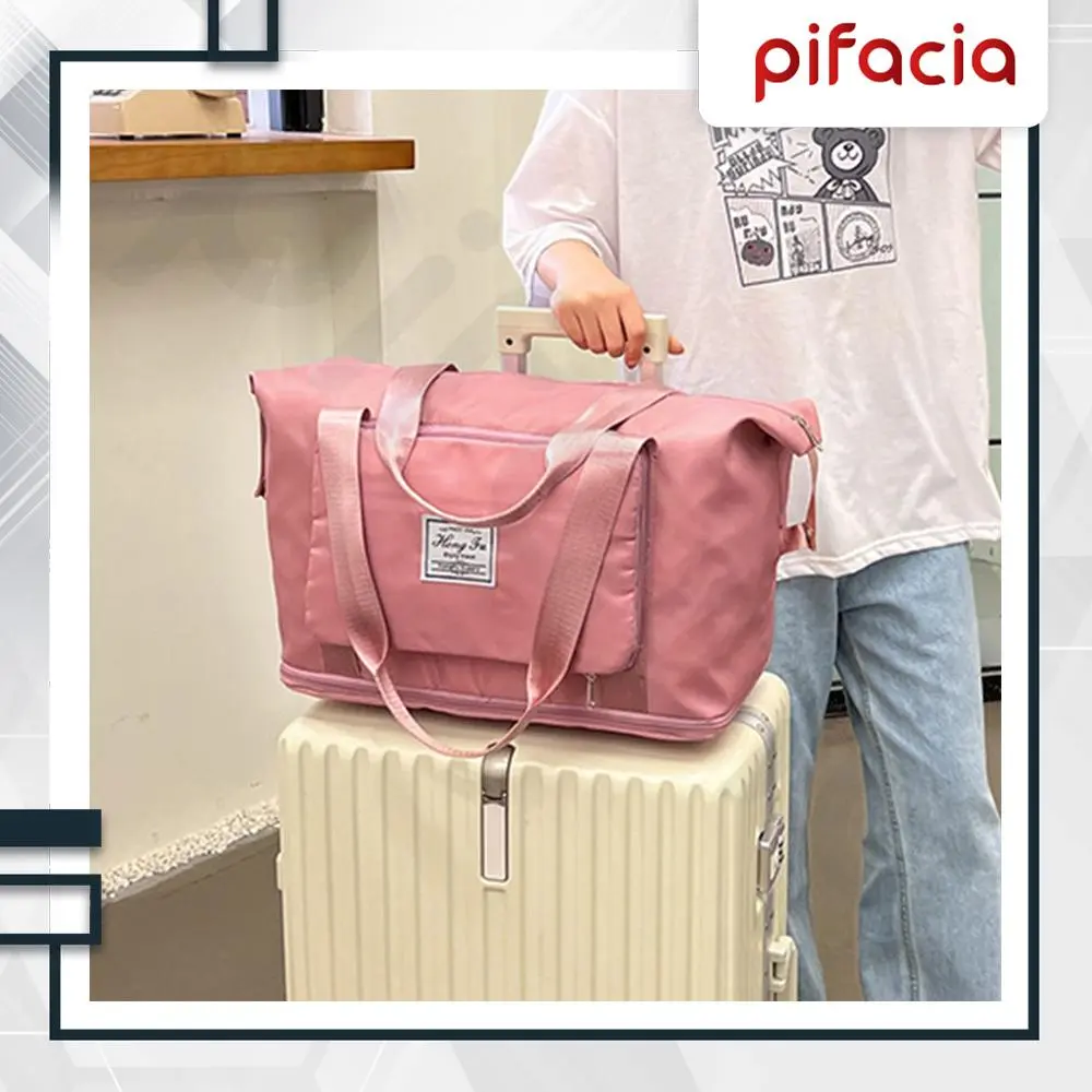 PIFACIA Travel Bag Lipat Duffel Jinjing Besar Anti Air Tas Gym Fitness Mudik Hand Carry Premium
