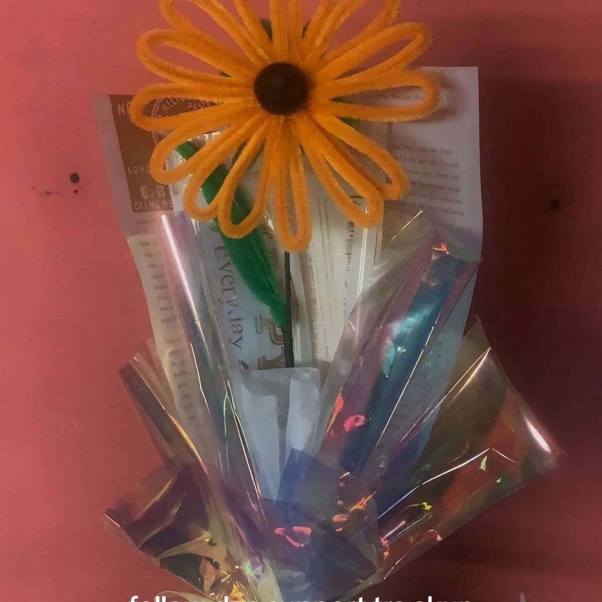 single bucket matahari / bunga kawat /bunga matahari