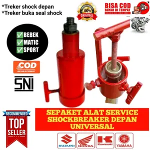 PAKET LENGKAP alat service shockbreaker depan treker  shock shockbreaker depan motor treker seal