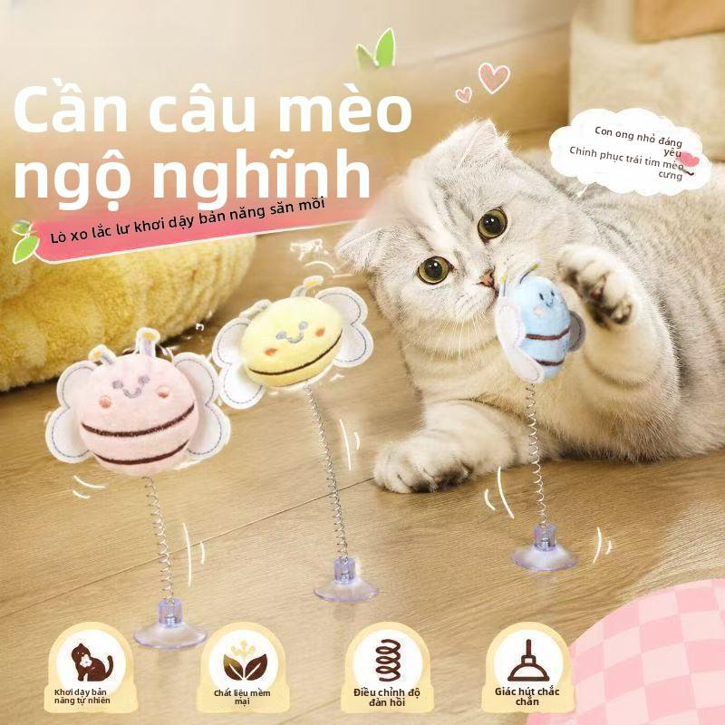 (Que lò xo chơi mèo) Dụng cụ chơi mèo dễ thương, thiết kế hình ong, giúp mèo giải trí tại nhà và có bạn đồng hành khi chơi