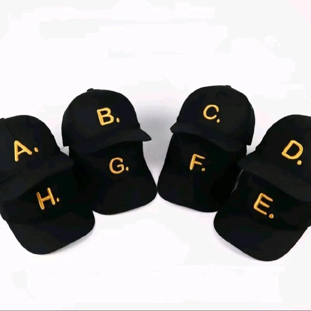 Topi Anak Bordir Huruf Inisial Nama Usia 2-10 Tahun - Fashion