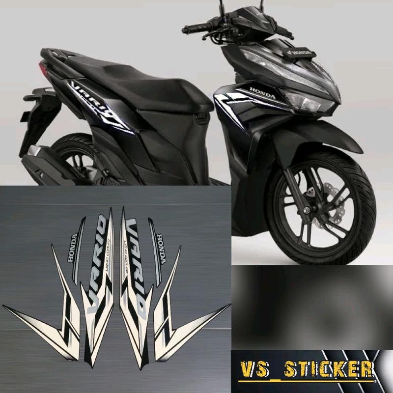 STRIPING LIST STANDART MOTOR HONDA VARIO 125 NEW 2024 MERAH HITAM BIRU STABILO Motorcycle Aksesoris 4