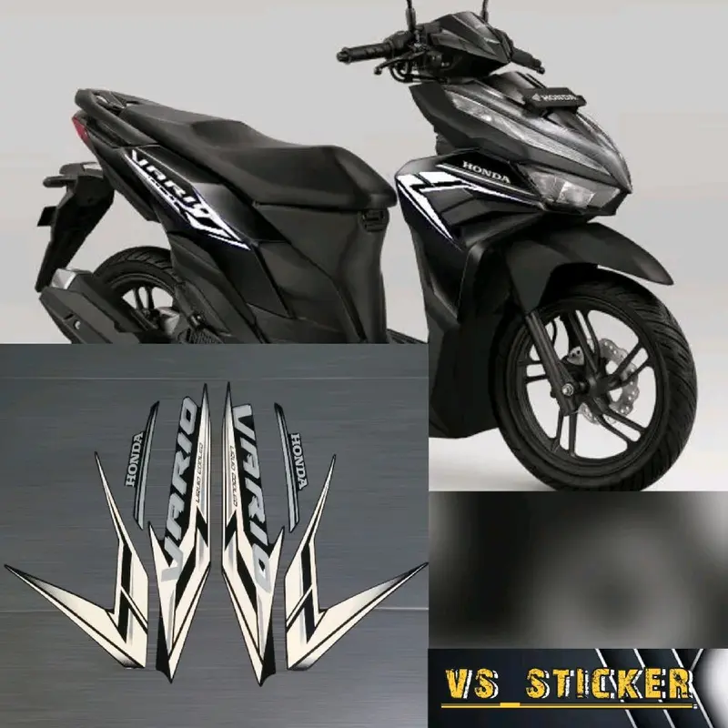 STRIPING LIST STANDART MOTOR HONDA VARIO 125 NEW 2024 MERAH HITAM BIRU STABILO Motorcycle Aksesoris 4